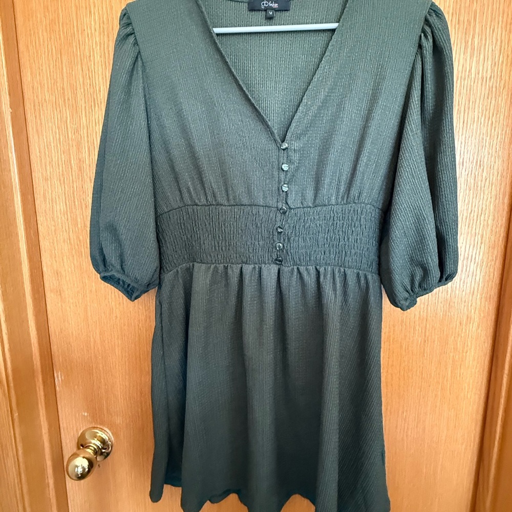 Olive Green Women's Dress